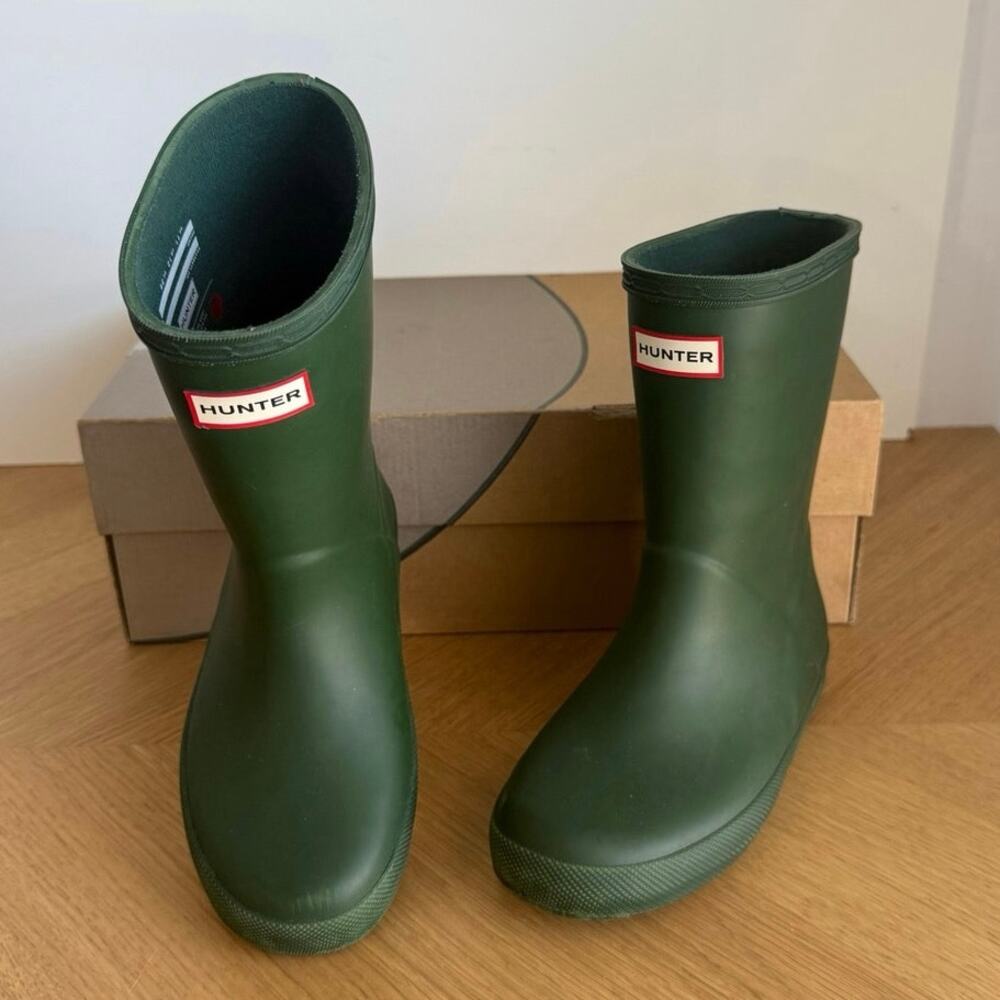 HUNTER ‘Green’ Classic Rain-boots Toddler Boots - SZ 12 C